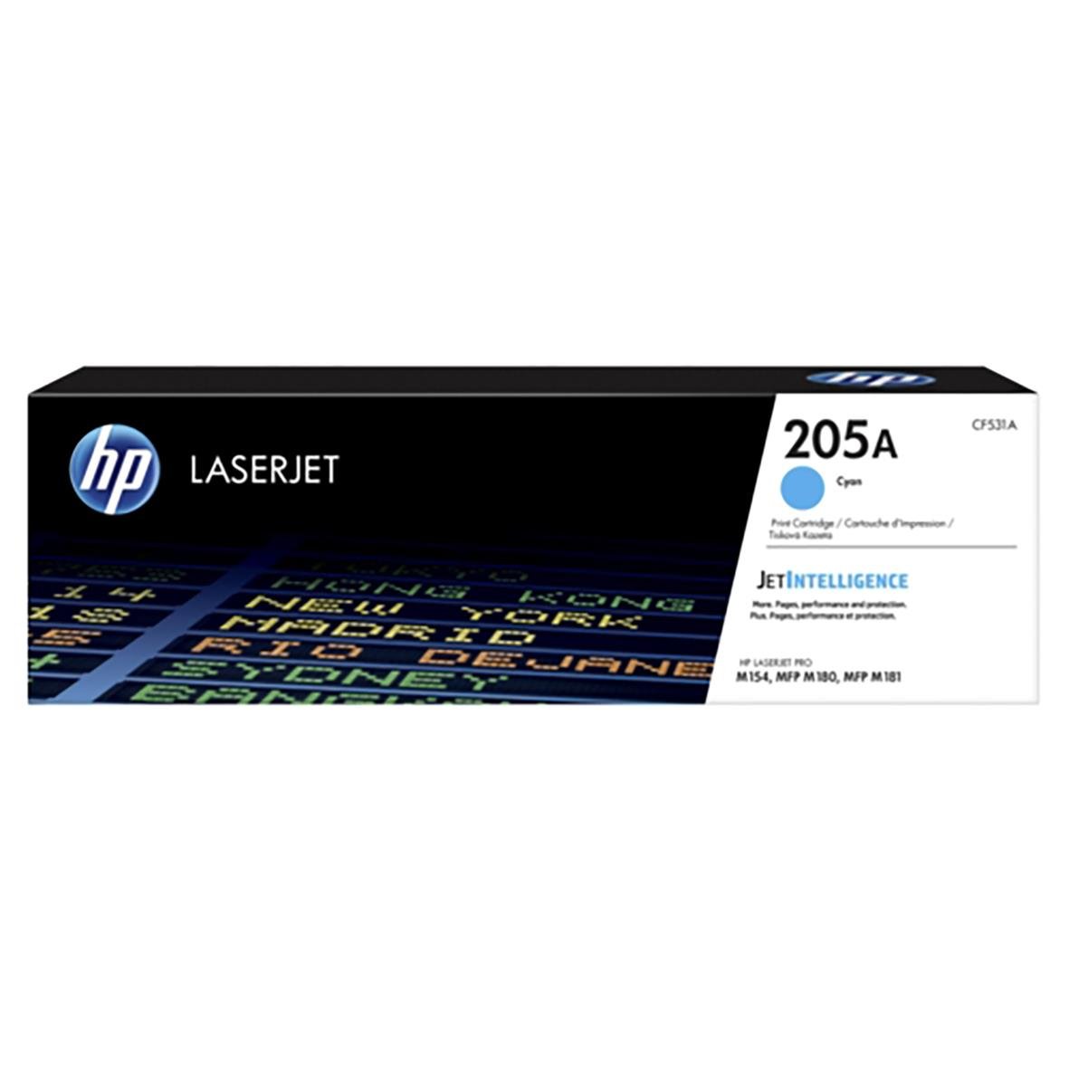 HP Lasertoner 205A Cyan för 900 sidor CF531A