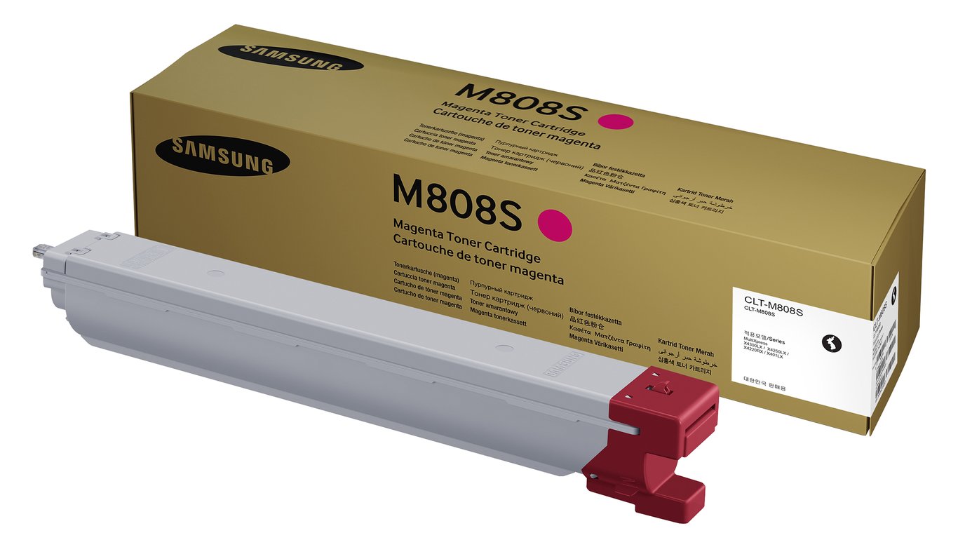 Samsung Lasertoner M808S Magenta i originalkartong