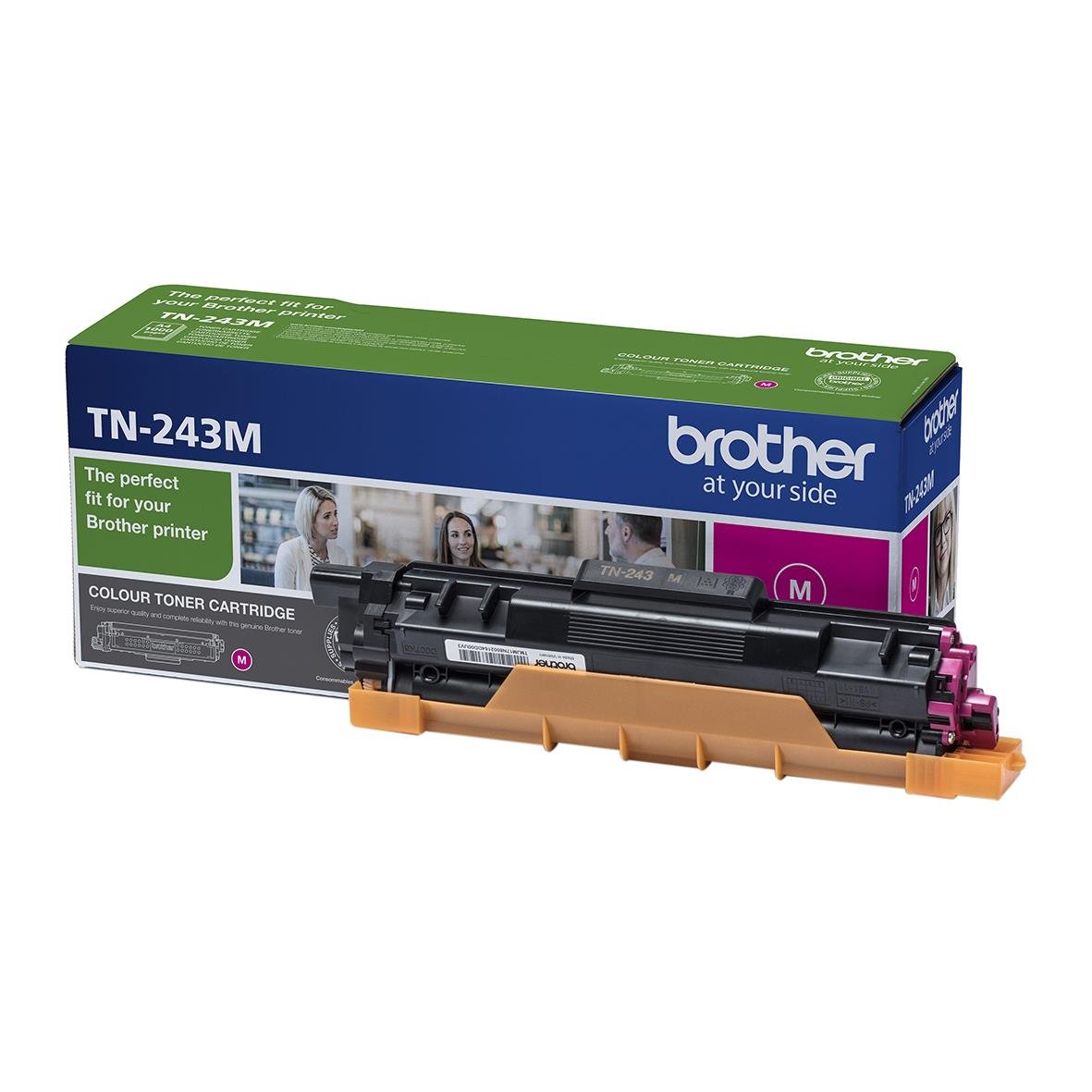 Magenta lasertoner Brother TN-243M för skrivare i originalförpackning