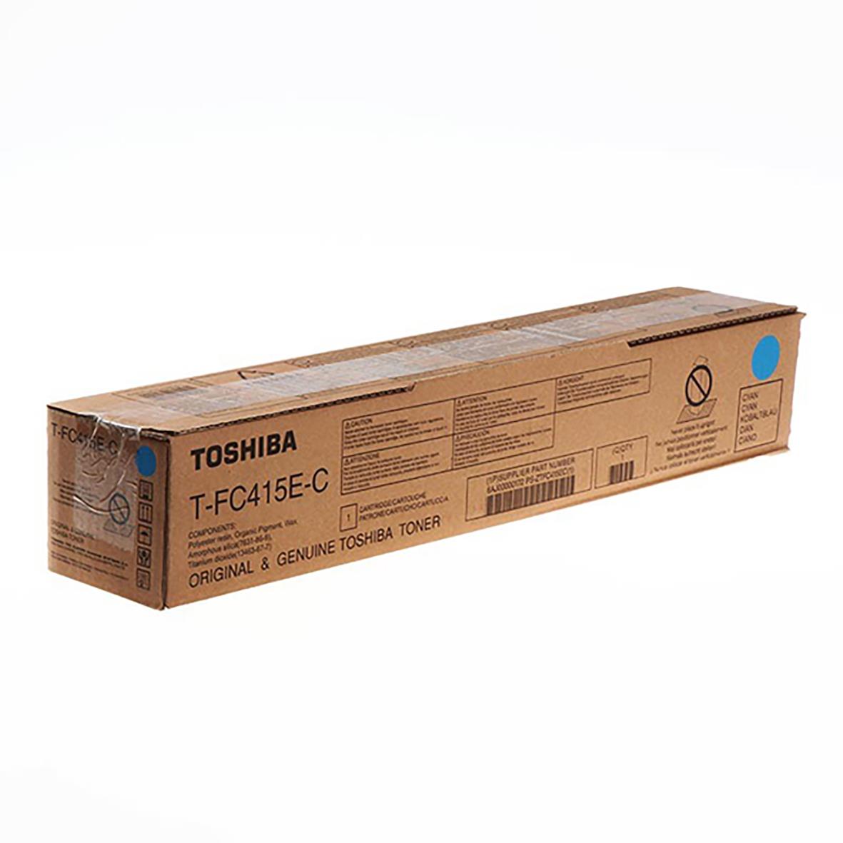 Toshiba TFC415EC cyan laser toner i original kartong