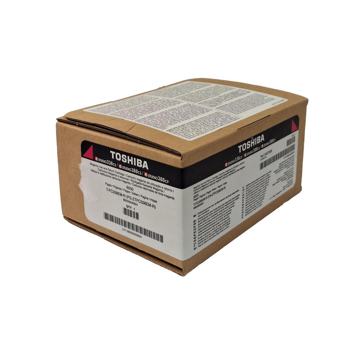 Toshiba 6000sid T-FC338EM-R Magenta laser tonerkassett i förpackning