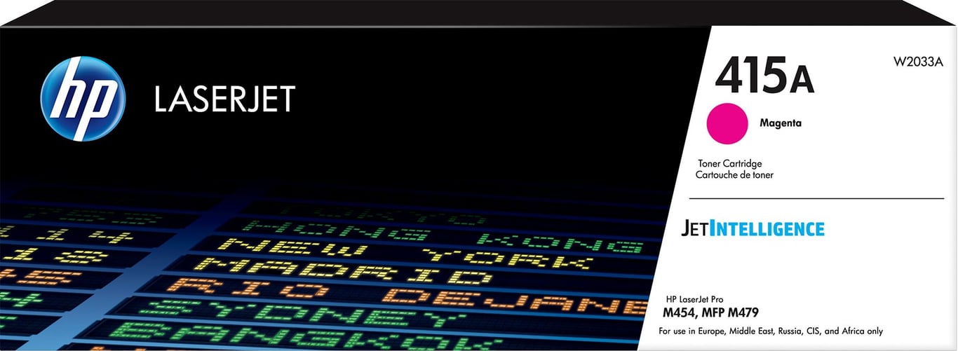 HP 415A magentatoner för laser skrivare, 2100 sidor, W2033A