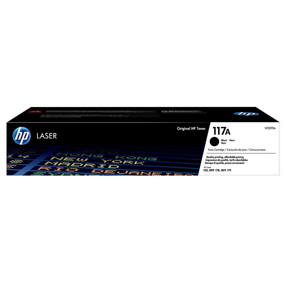 HP Lasertoner 117A svart för 1000 sidor, W2070A