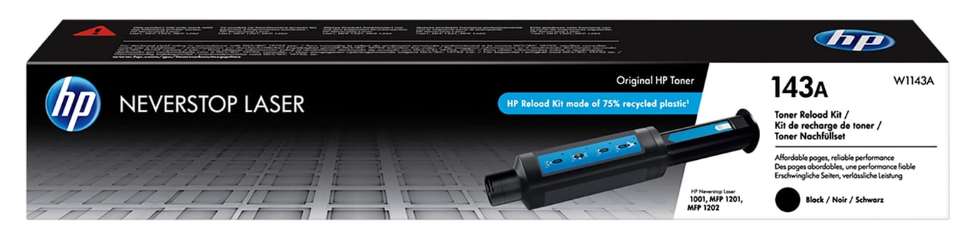 Svart laserpatron HP Neverstop 143A för 2500 sidor