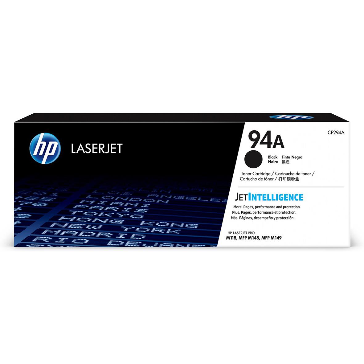 HP Lasertoner 94A svart för laserprinter, 1200 sidor, CF294A