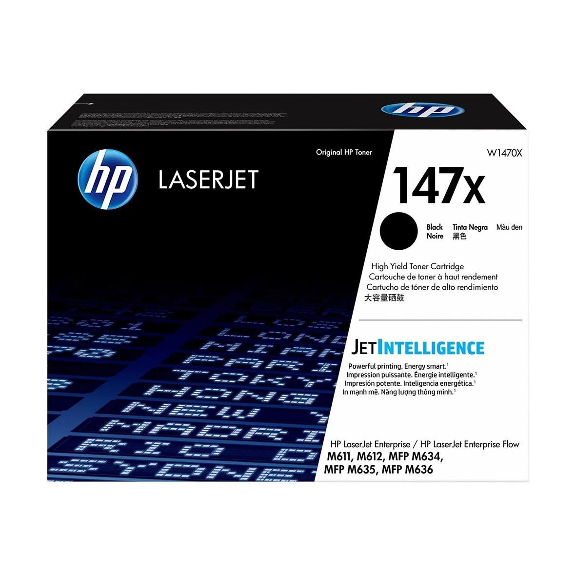 HP 147X svart lasertoner för 25000 sidor, original, hög kapacitet, kompatibel med flera HP-modeller