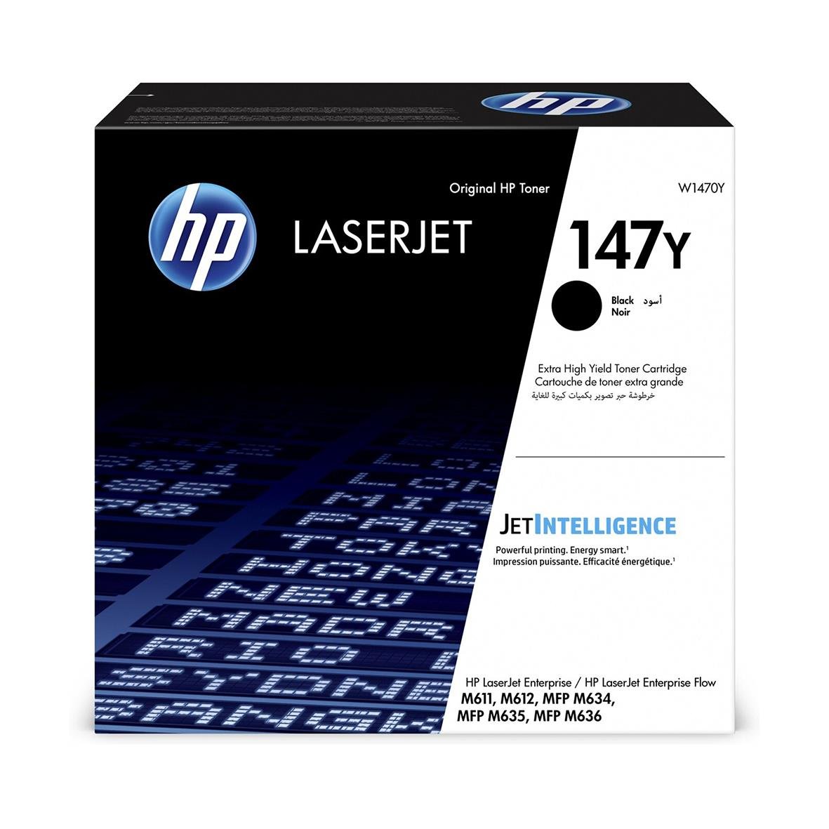 Lasertoner HP 147Y 42000 Sidor W1470Y Svart