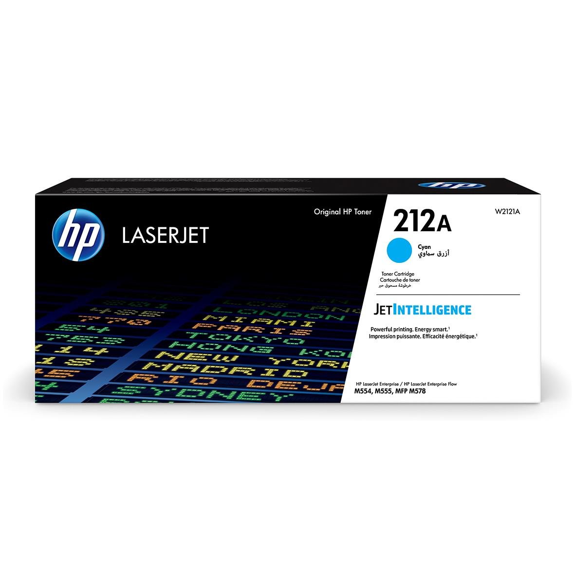 HP laserpatron W2121A Cyan för 4500 sidor, för laserprinter