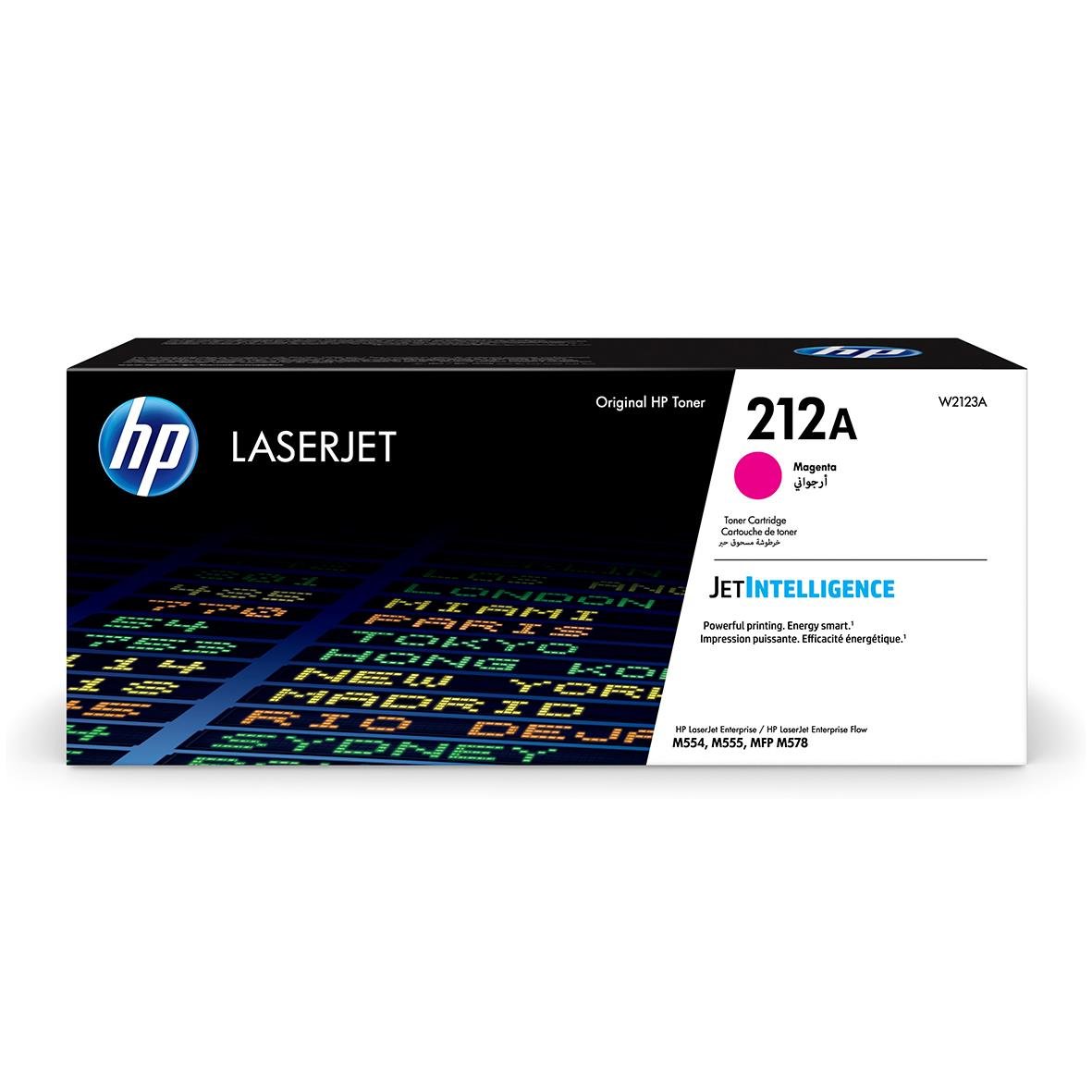 HP laserpatron W2123A magenta för laserprinter, 4500 sidor
