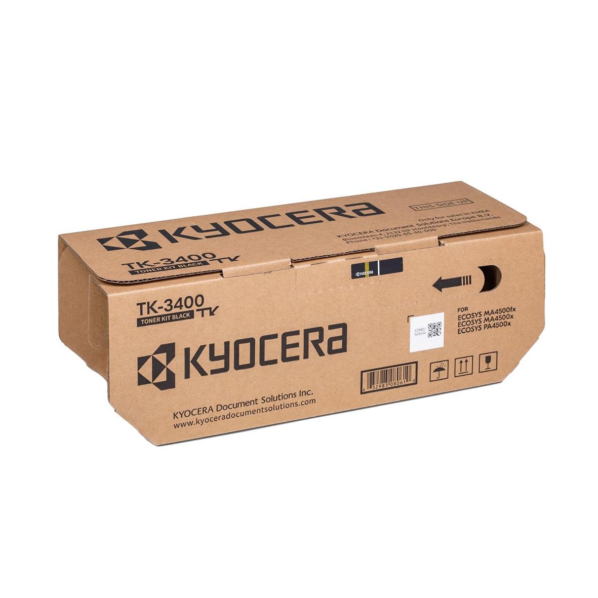 Kyocera TK-3400 svart lasertoner i förpackning
