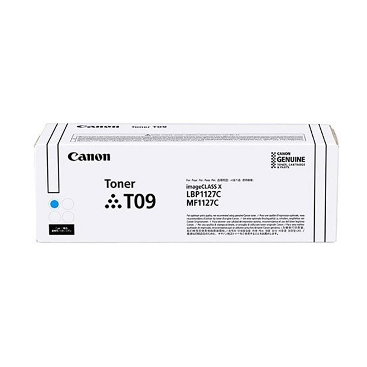 Cyan laser tonerkass för Canon T09 med kapacitet på 5900 sidor