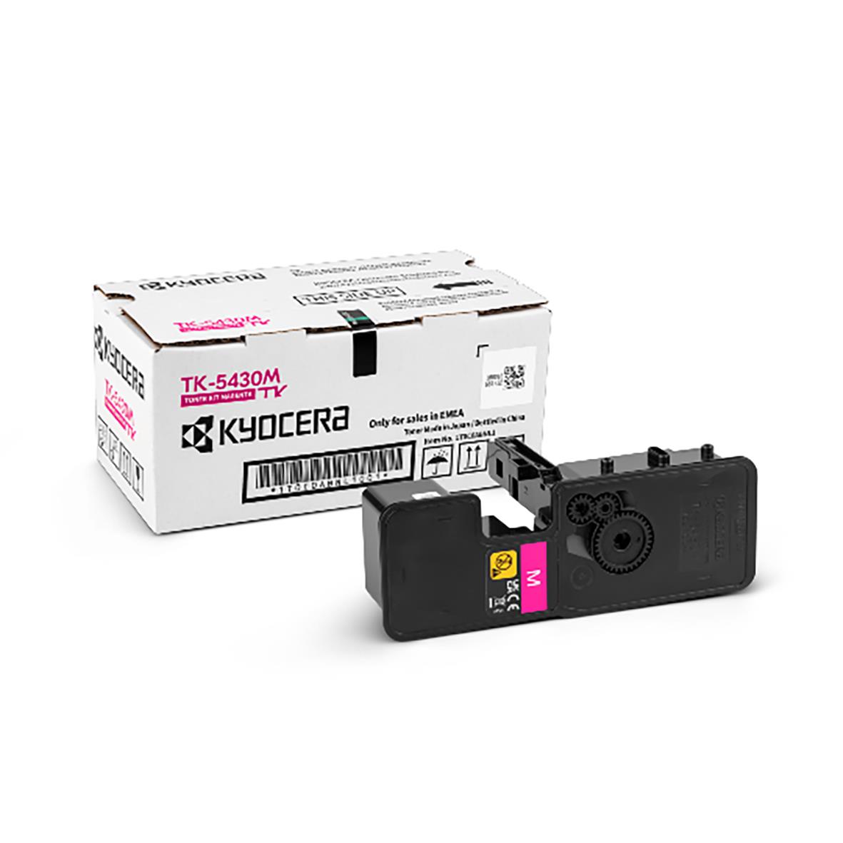 Kyocera TK-5430M magentafärgad lasertoner i förpackning