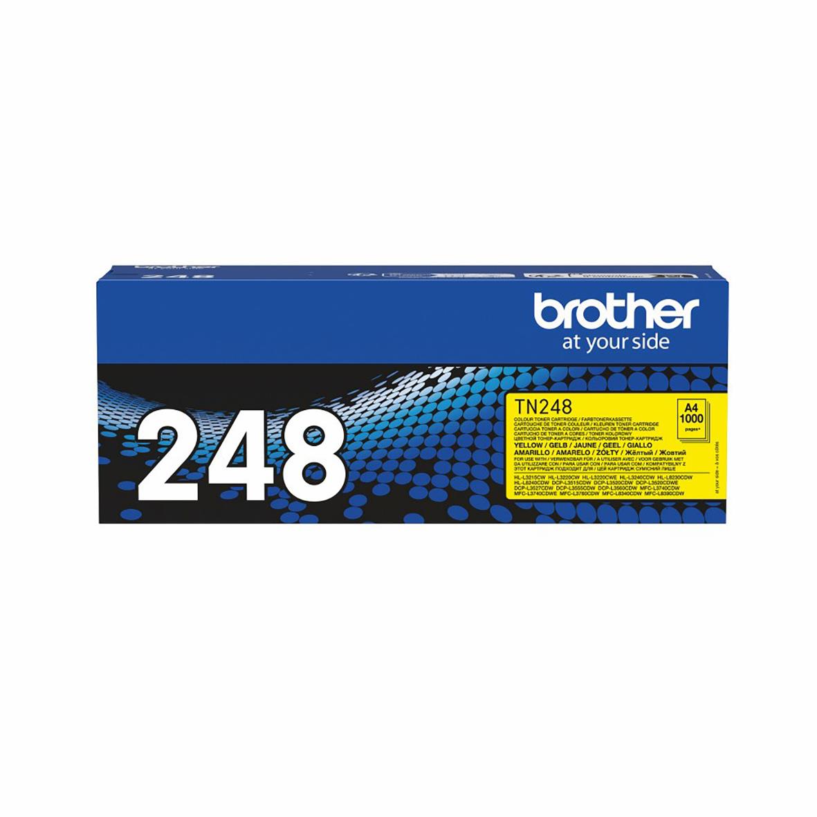 Lasertoner Brother 1000sid TN248Y Gul