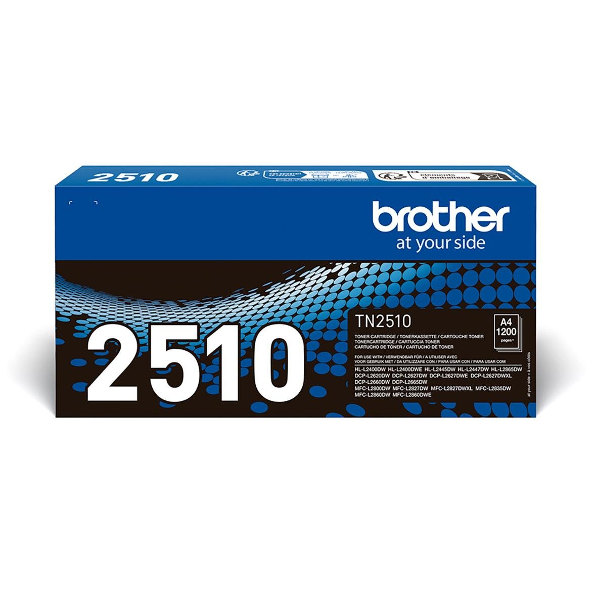 Lasertoner Brother 1200sid TN2510 Svart 27044080_1