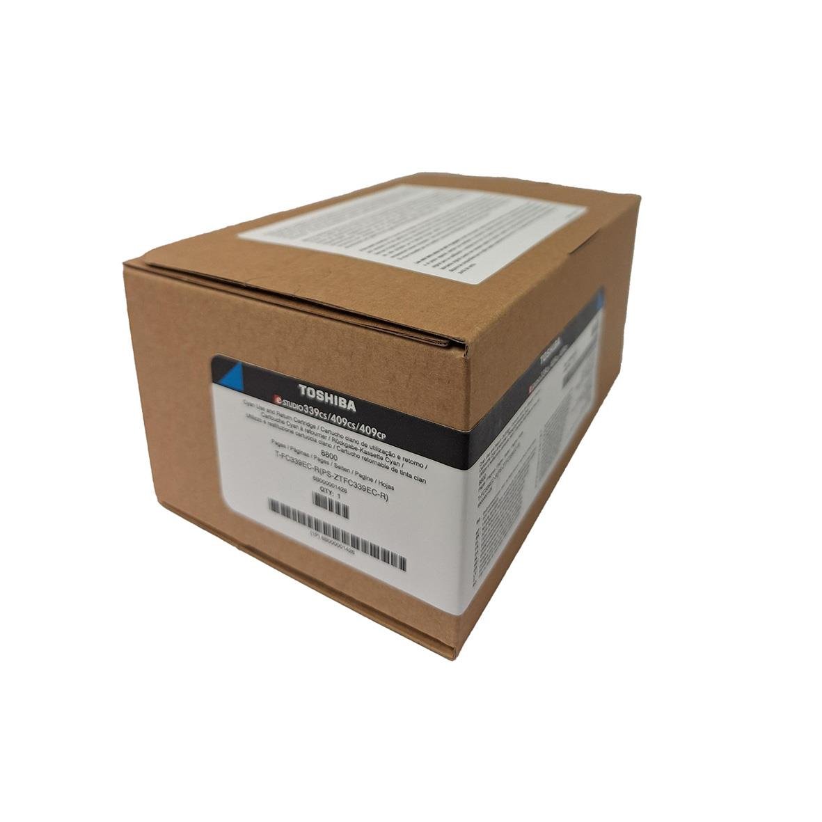 Toshiba T-FC339EC 8800sid Cyan lasertoner i kartong