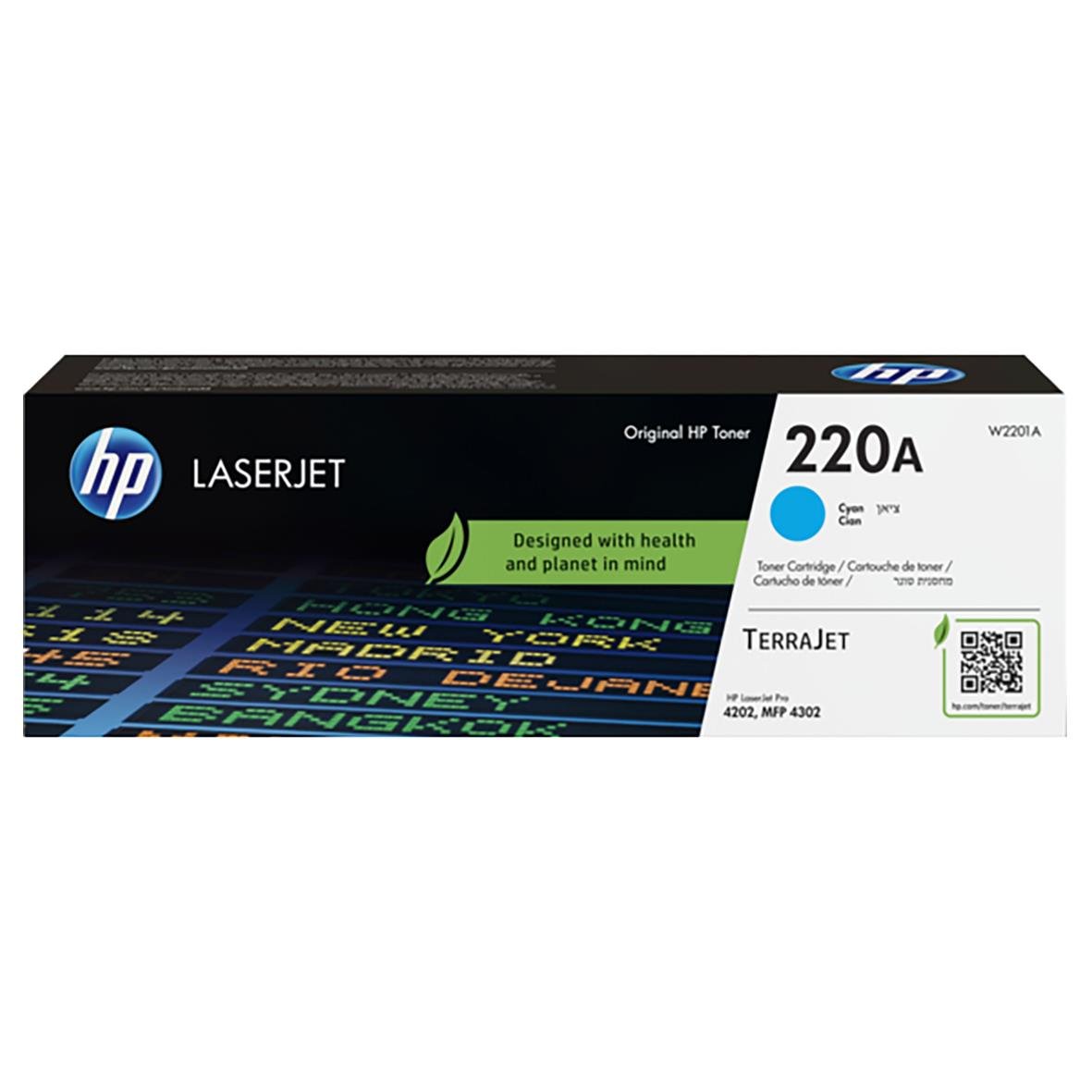 HP laser tonerkassett 220A Cyan för laser skrivare, 1800 sidor, W2201A