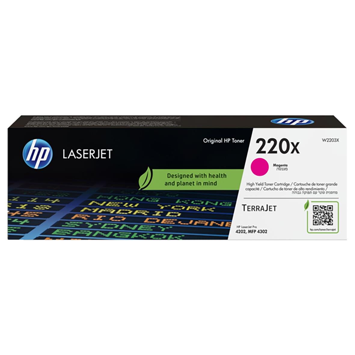 HP Lasertoner 220X Magenta för 5500 sidor, designad för hälsa och miljö