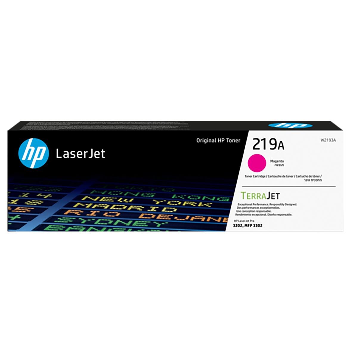 Lasertoner HP 219A Magenta för 1200 sidor, original toner i förpackning