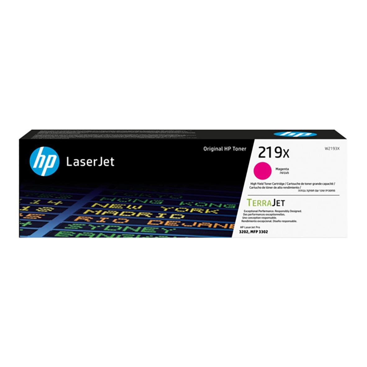 Lasertoner HP 219X magenta för 2500 sidor, för HP LaserJet skrivare