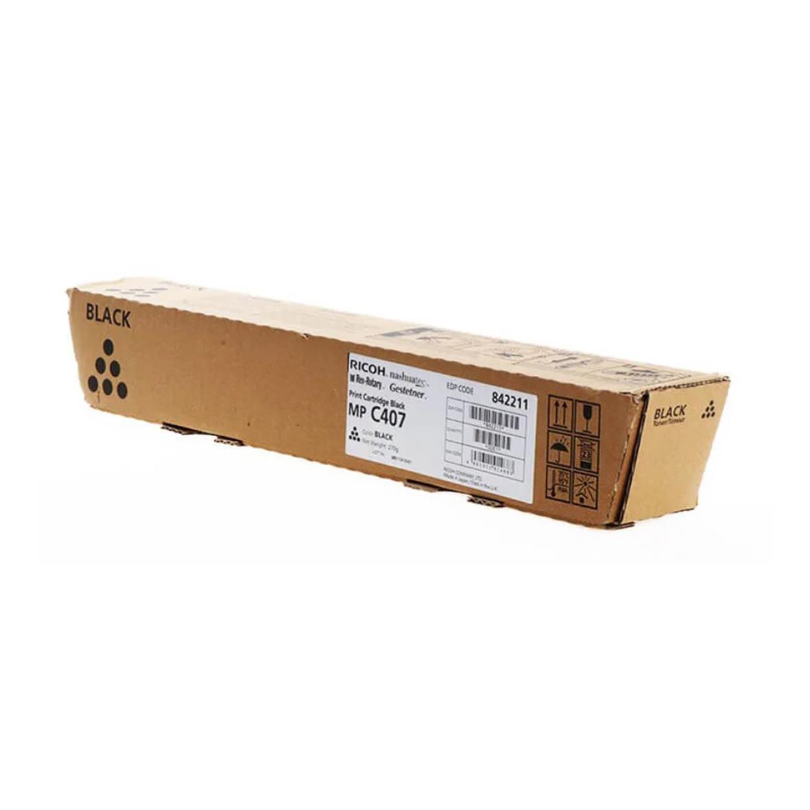 Toner Ricoh MP C407 svart i kartong