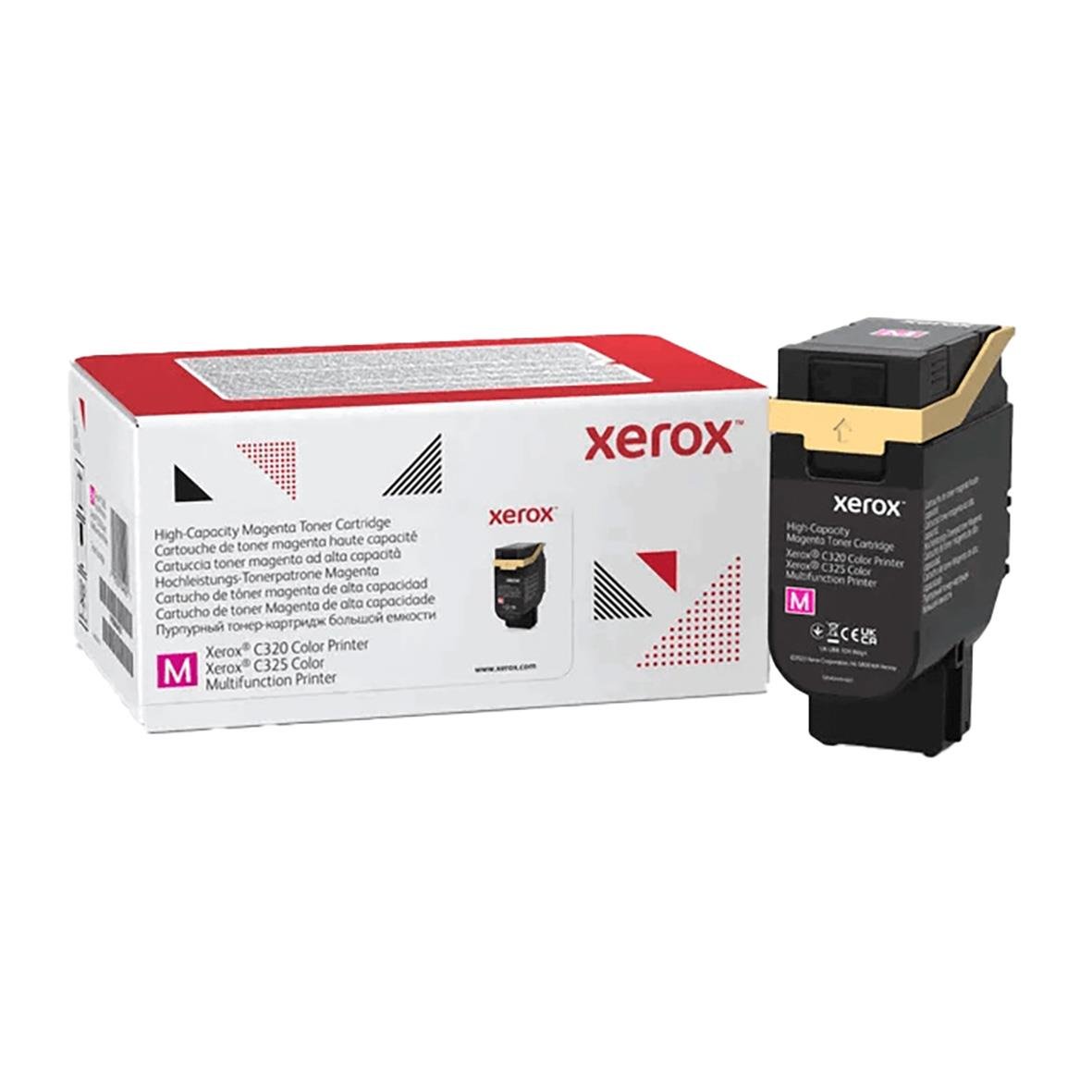 Xerox 5500 magentatoner i förpackning med produktnamn och modellnummer