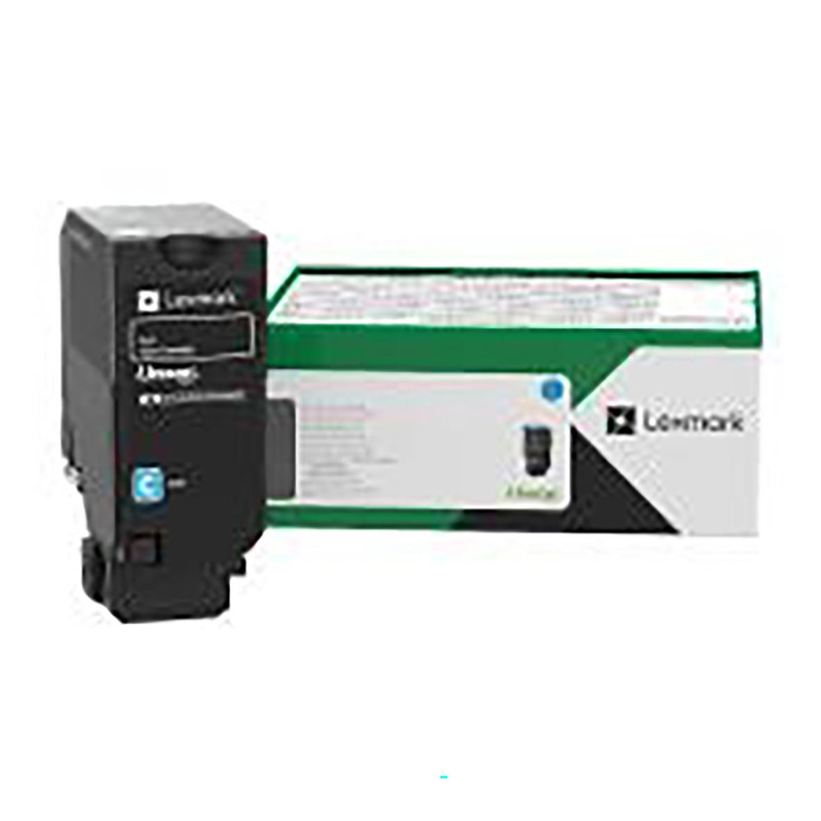 Lasertoner Cyan för Lexmark CS/X73 10500 sidor i svart och grönt förpackning