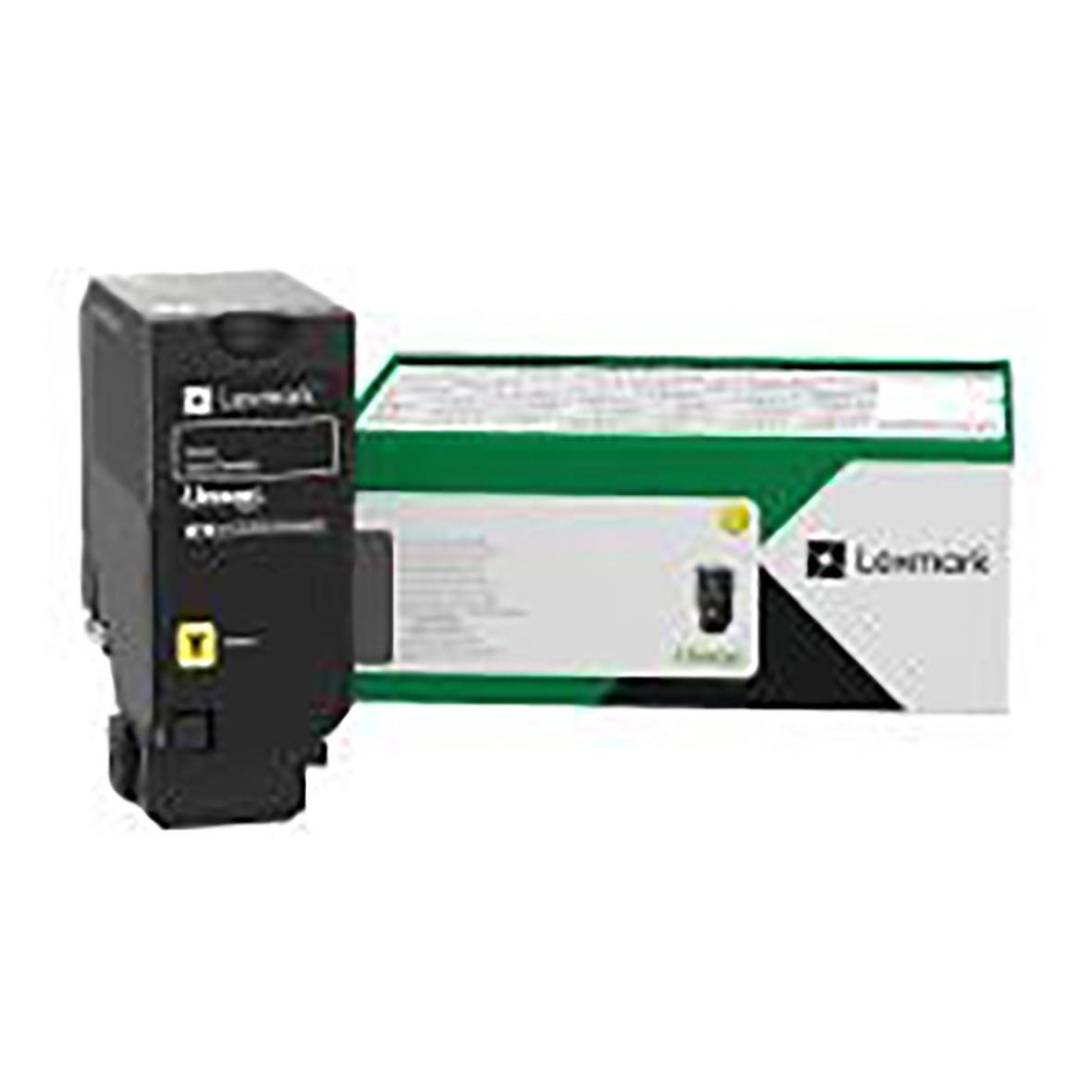 Gul laser tonerkassett för Lexmark CS/X73 med 10500 sidor i originalförpackning