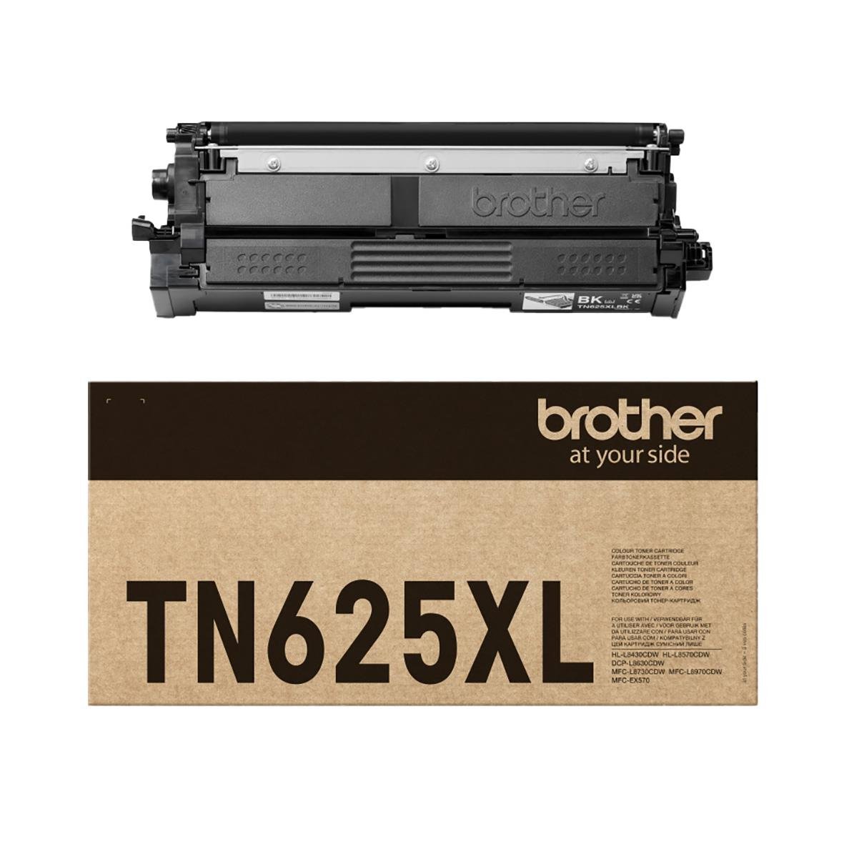 Svart laser tonerkassett Brother TN625XL för Brother 5500-serien
