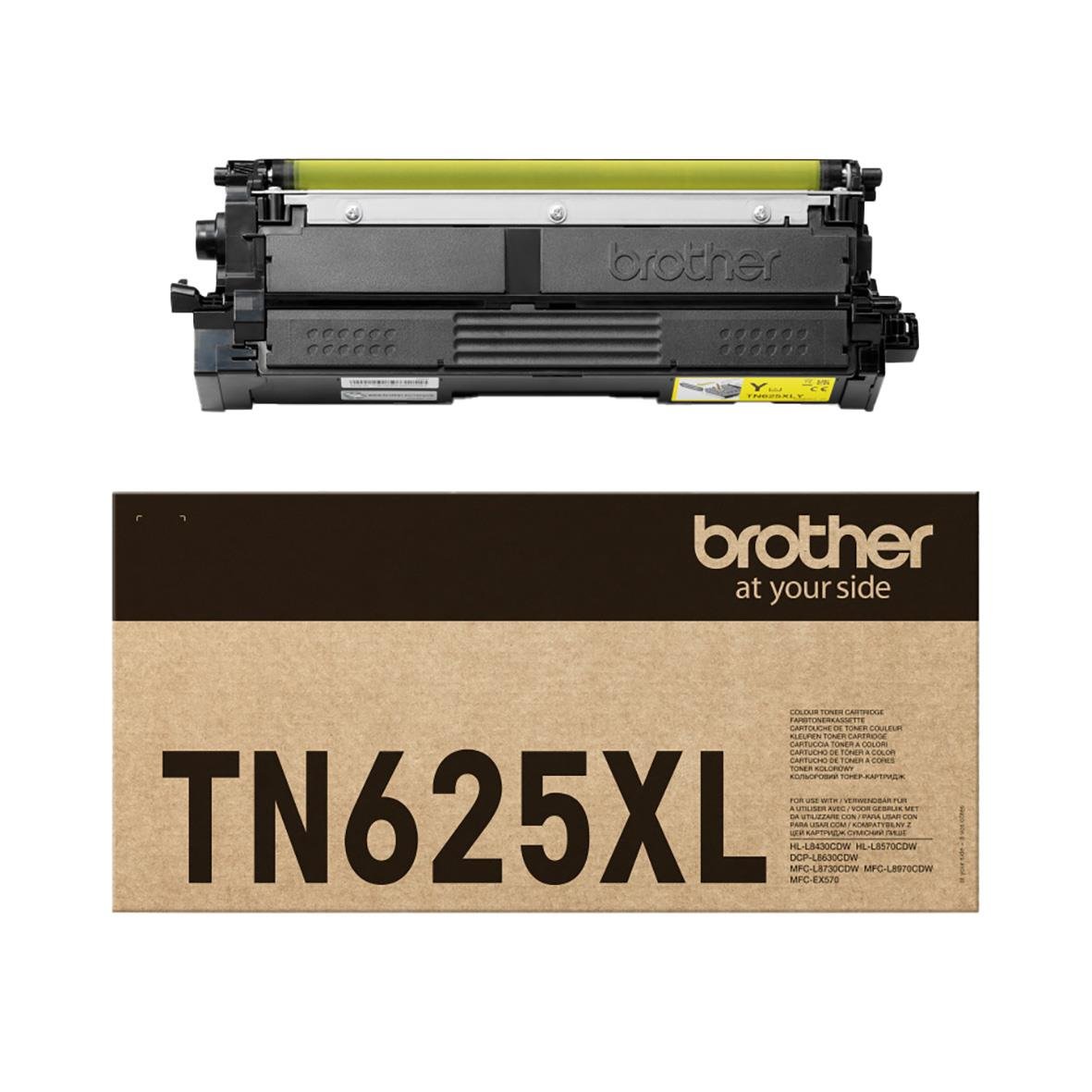 Gul laser tonerkassett Brother TN625XL för Brother 4500