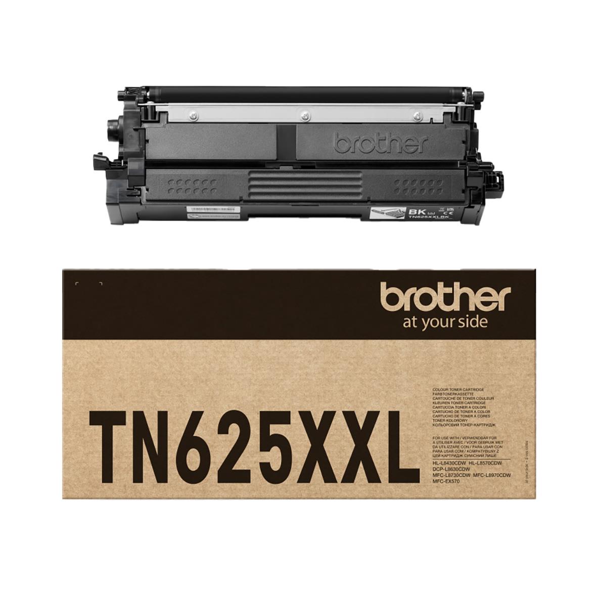 Svart laser toner Brother TN625XXL för Brother 7500 skrivare