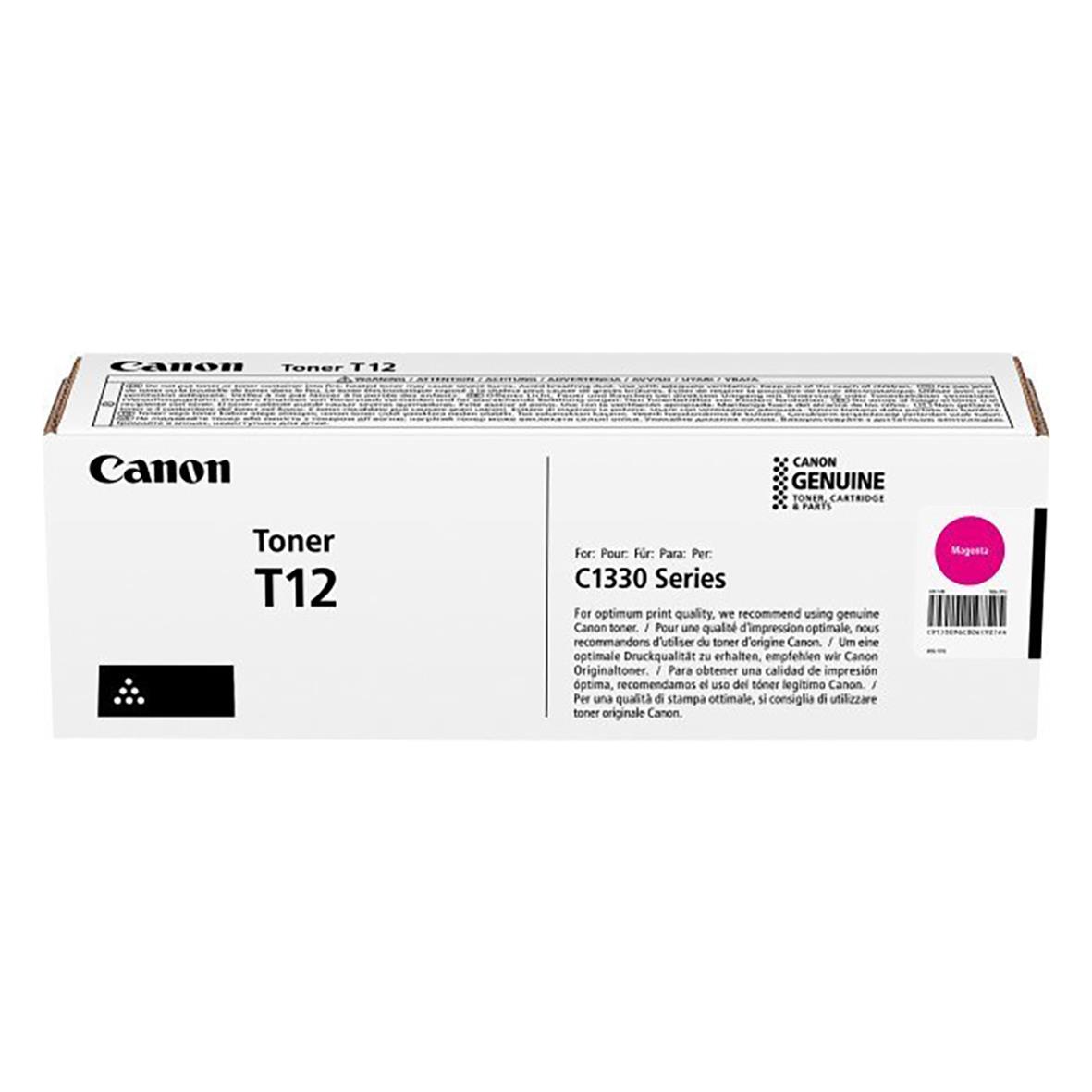 Magenta lasertoner Canon T12M 5096C006 i originalförpackning