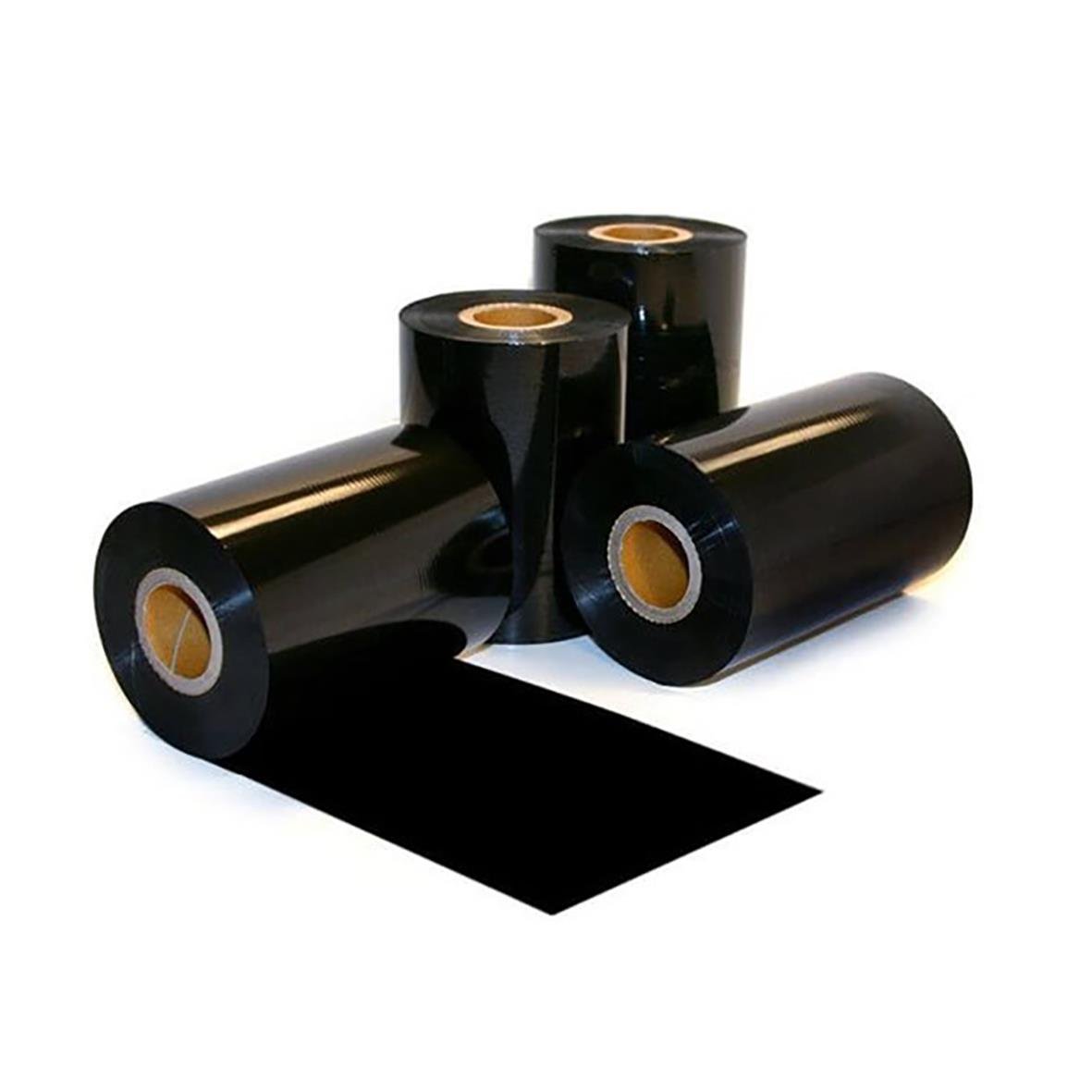 Svart färgband TTR Vax/Resin utomhus 110mm x 300m
