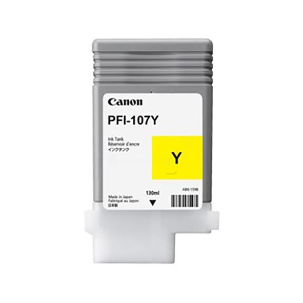 Gult bläckpatron Canon Pfi-107Y för skrivare