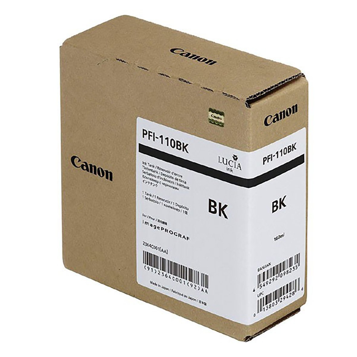 Canon PFI-110BK svart bläckpatron i kartong