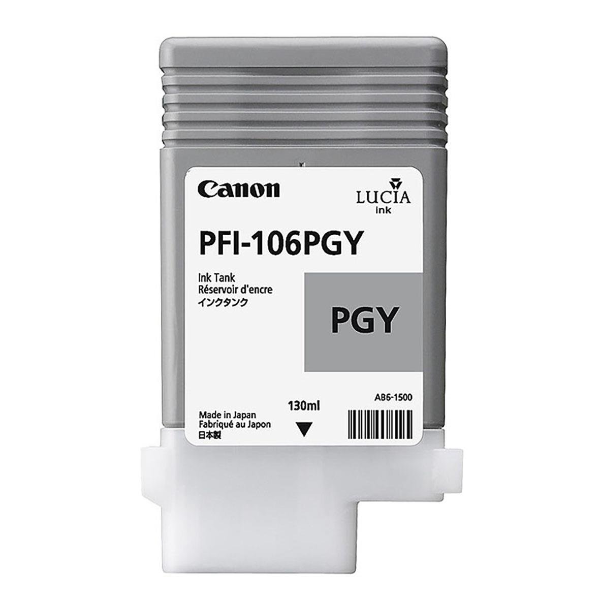Grå bläckpatron Canon Pfi-106Pgy för skrivare