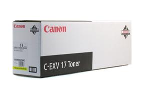 Lasertoner Canon C-exv 17 0259B002 Gul 32110009