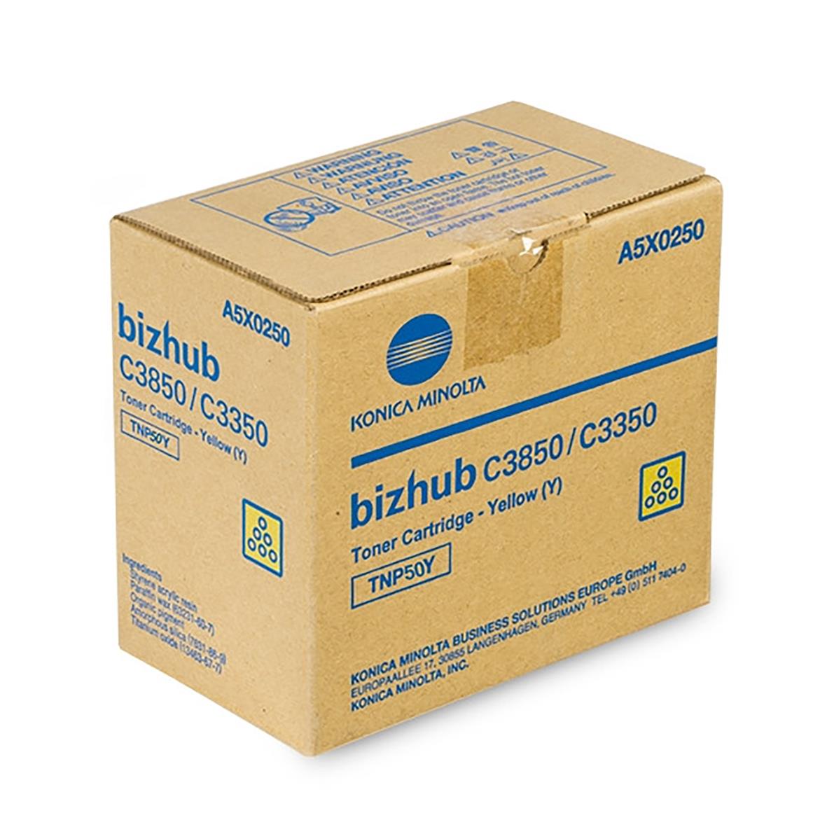 Kassett för toner TNP50Y gul i originalkartong