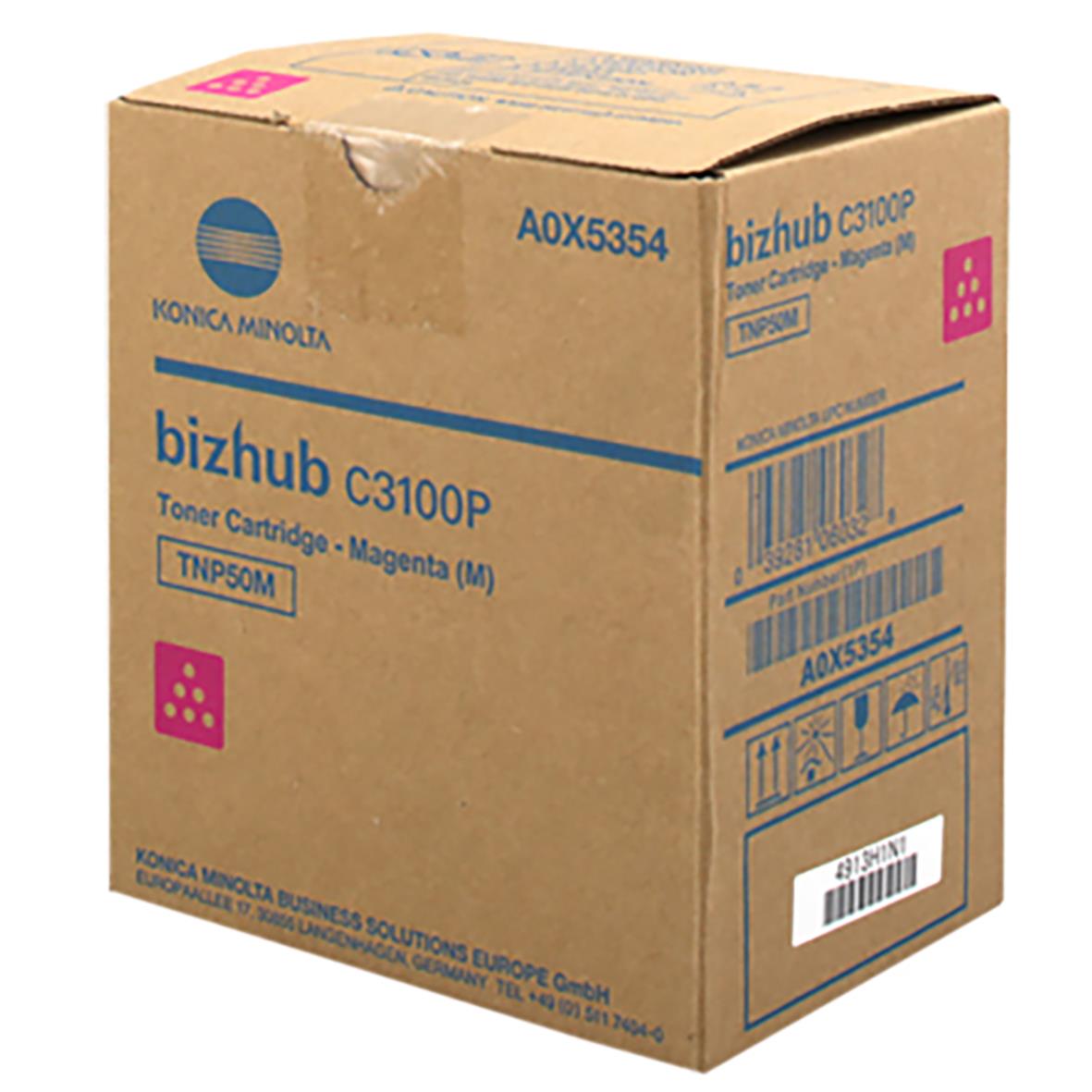 Förpackning av magentatoner TNP50M för skrivare Bizhub C3100P