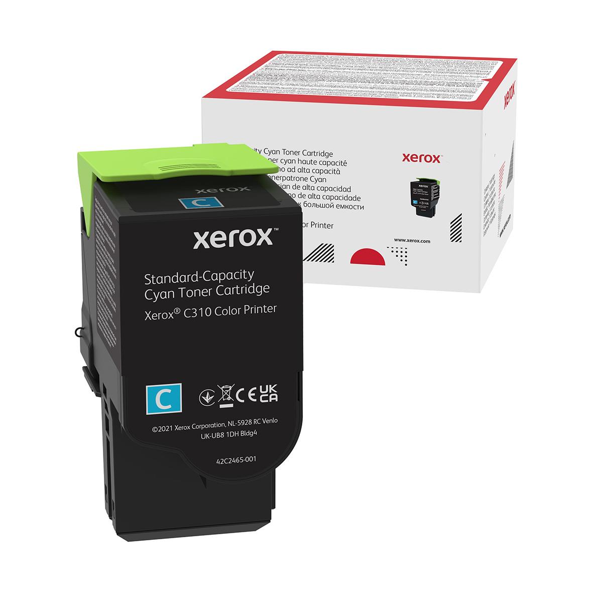 Lasertoner Cyan för Xerox C310/C315 med 2000 sidor kapacitet
