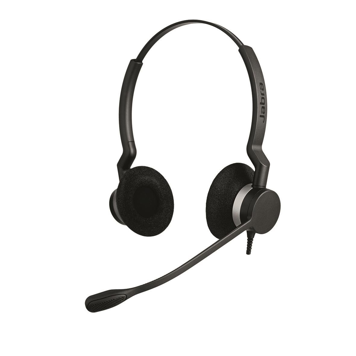 Jabra BIZ 2300 Duo NC headset med mikrofon och vadderade öronkuddar