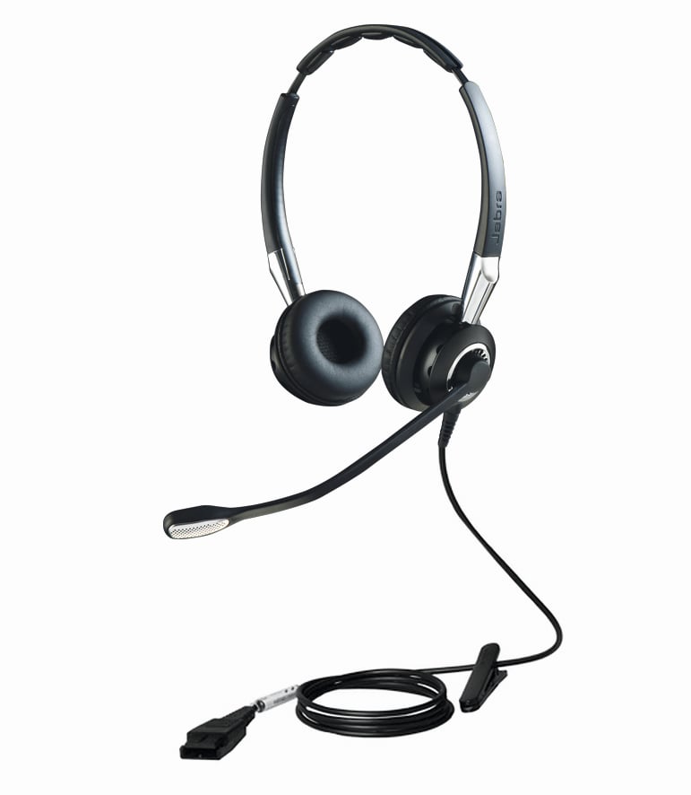 Jabra Biz 2400 II Duo headset med mikrofon och kabel