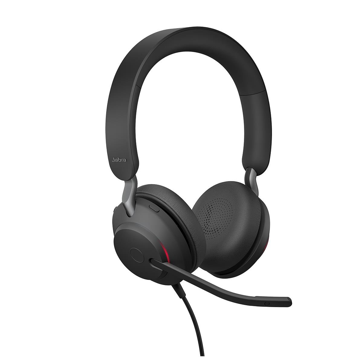 Jabra Evolve2 40 SE USB-A headset med mikrofon och över-örons design