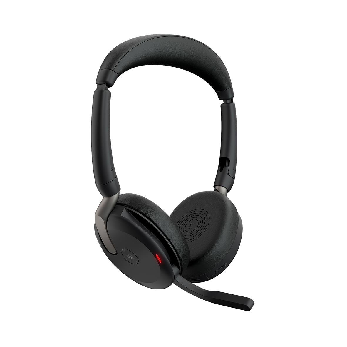 Jabra Evolve2 65 Flex Bluetooth MS Stereo headset i svart med mikrofon