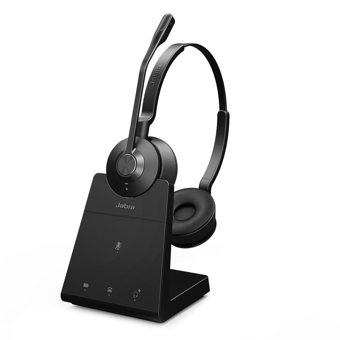 Jabra Engage 45 SE stereo headset med mikrofon och laddningsstation