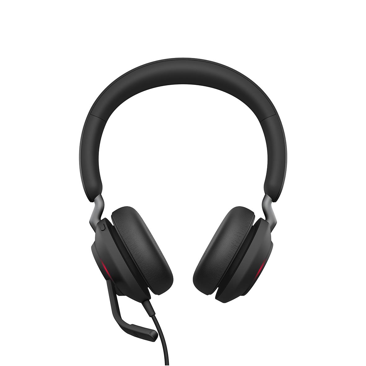 Jabra Evolve2 40 SE USB-A/C UC stereo headset med över-öron design och mikrofon