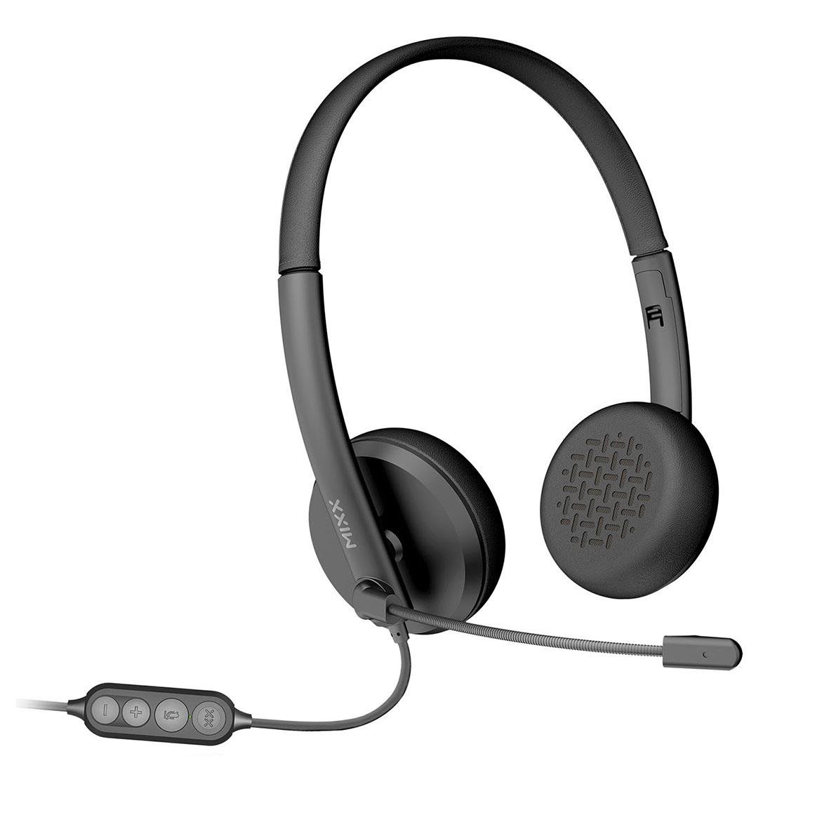 Trådbundet headset Mixx Stereo med USB-A-anslutning och in-line kontroll