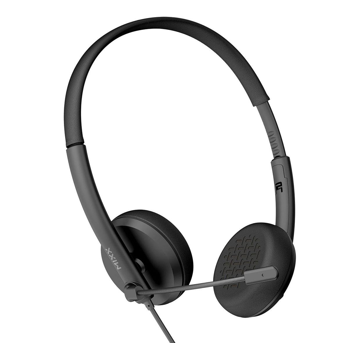 Headset Mixx Stereo trådbunden USB-A med mikrofon och justerbar huvudband
