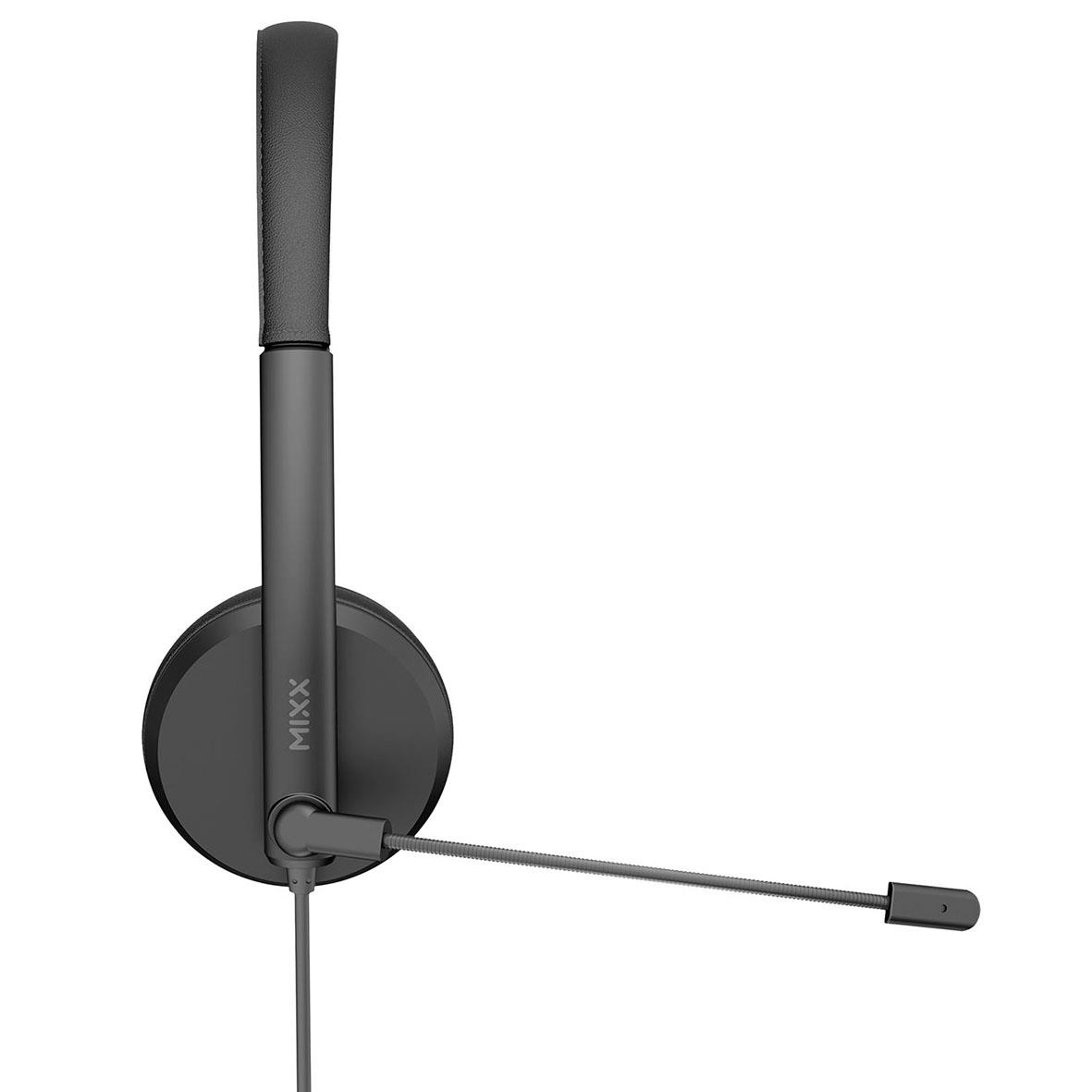 Headset Mixx Stereo trådbunden USB-A med mikrofon och justerbar huvudband