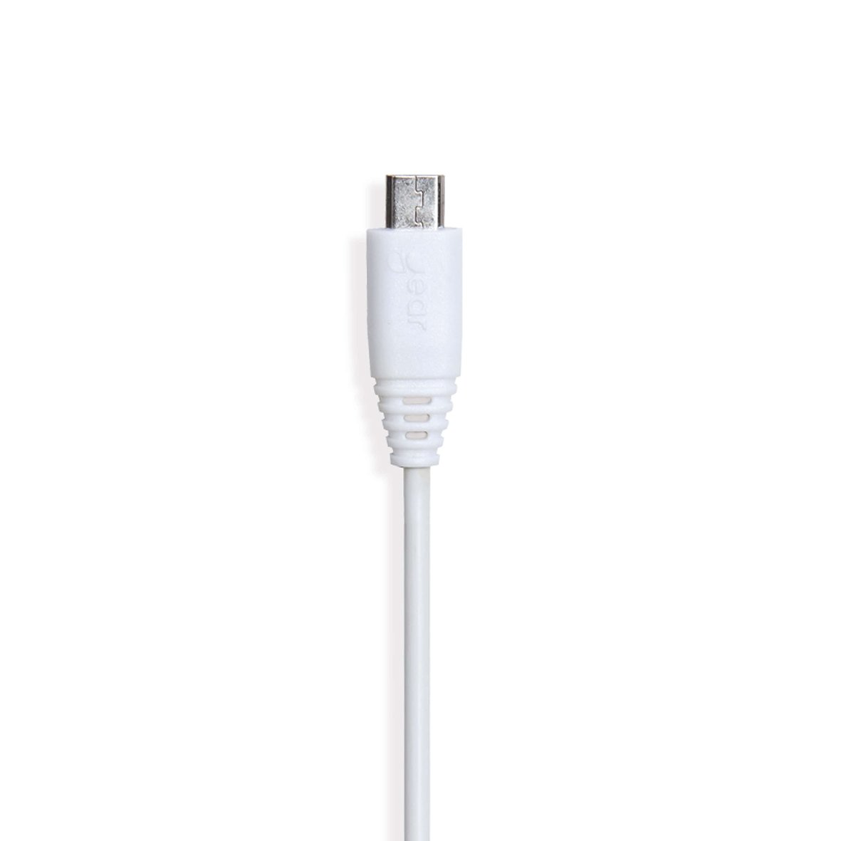 Vit laddkabel USB-A till Micro USB 1m