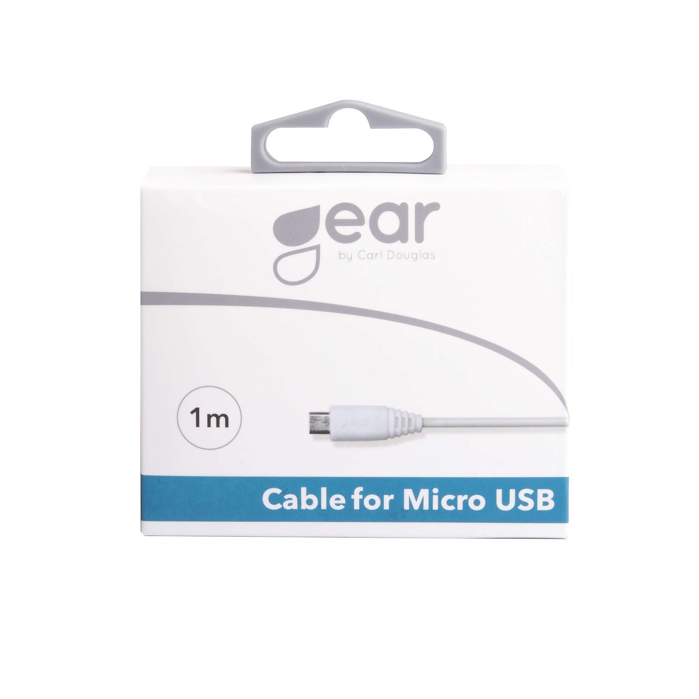 Laddkabel Gear USB-A till Micro USB Vit 1m 34050569_2